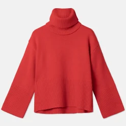 Pierre Robert Oversized Høyhalset Genser Med Avtagbar Hals